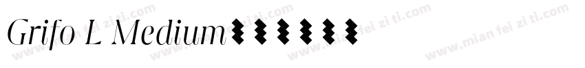 Grifo L Medium字体转换